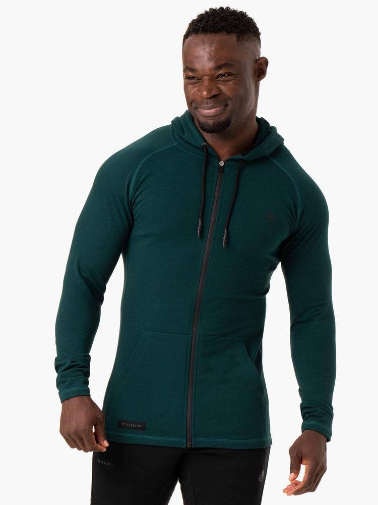 Forest Green Ryderwear Men Jackets Endurance Zip Up Men\'s Jackets | AU1428QZ