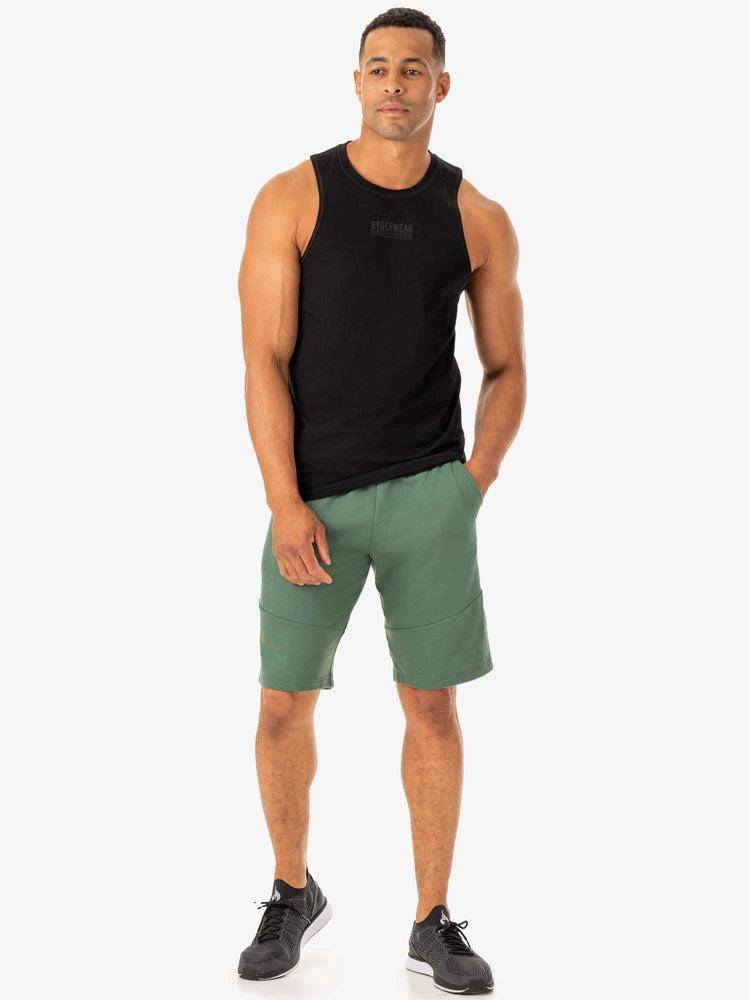 Forest Green Ryderwear Men Shorts Limitless Track Men's Shorts | AU1381YU