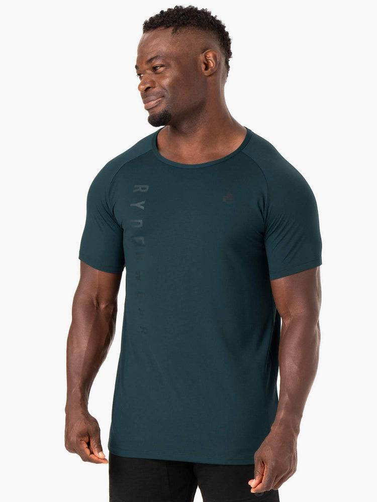 Forest Green Ryderwear Men T Shirts Endurance Men's T Shirts | AU1216VD