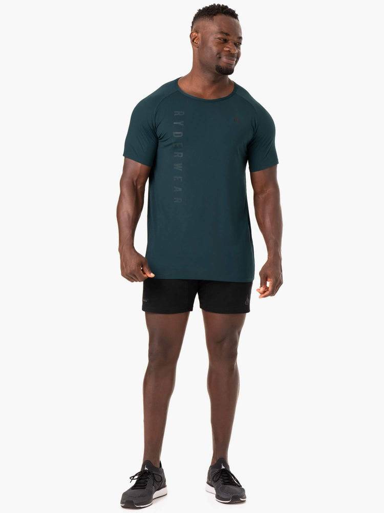 Forest Green Ryderwear Men T Shirts Endurance Men's T Shirts | AU1216VD