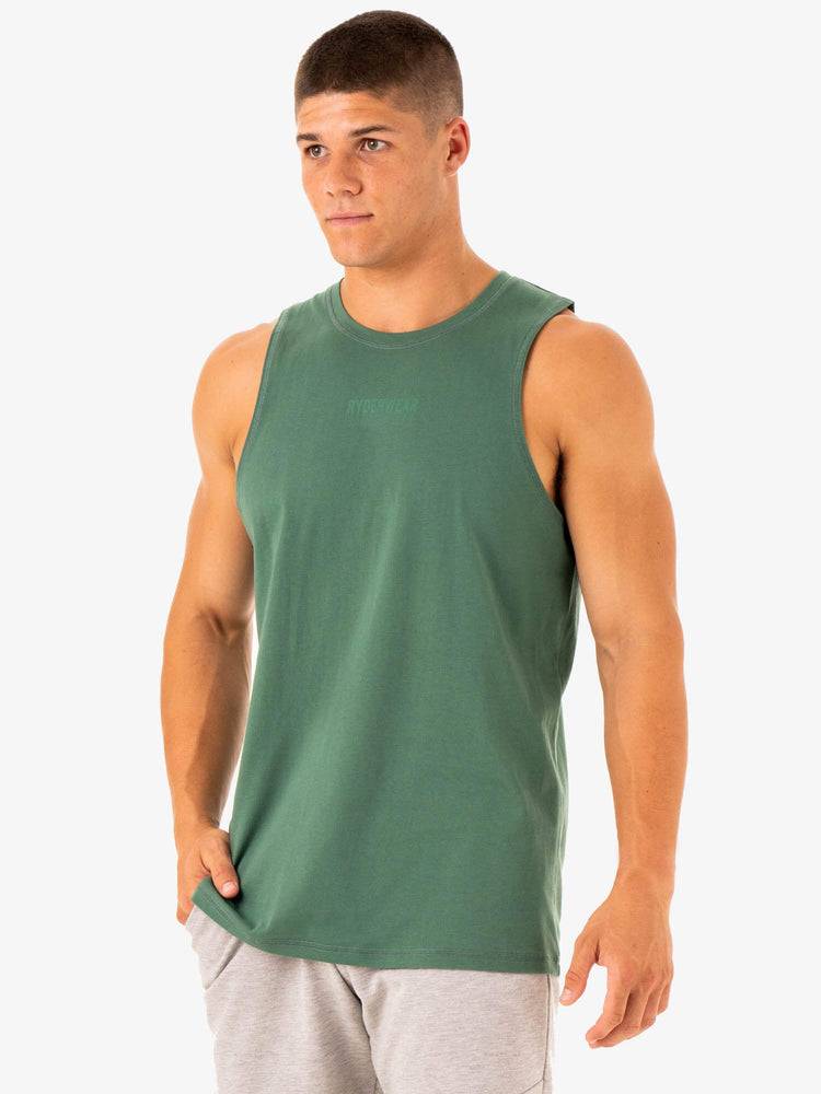 Forest Green Ryderwear Men Tanks Limitless Baller Tank Men\'s Tanks | AU1147YU