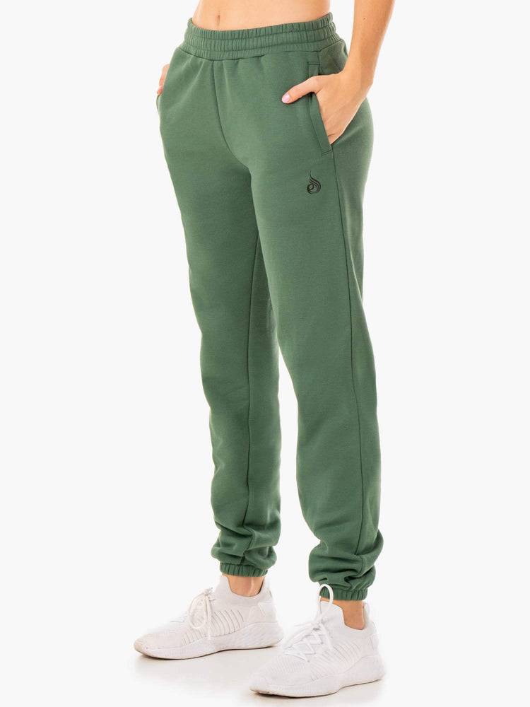 Forest Green Ryderwear Women Track Pants Unisex Women's Track Pants | AU3069FM