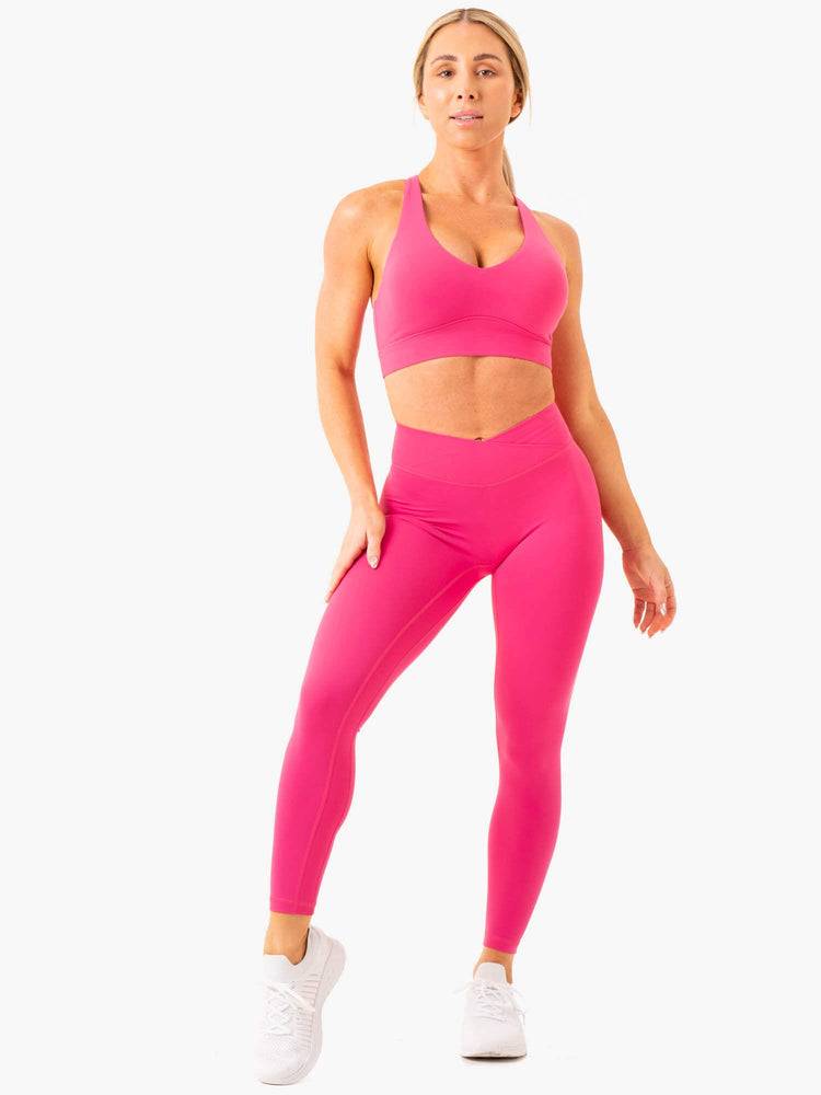 Fuscia Ryderwear Women Leggings NKD Cross Over Women's Leggings | AU1807HK