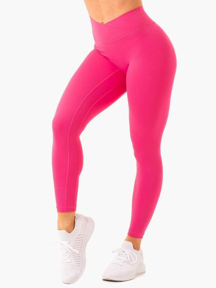 Fuscia Ryderwear Women Leggings NKD Cross Over Women\'s Leggings | AU1807HK