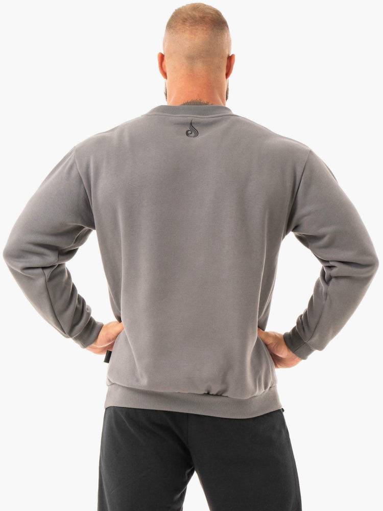 Graphite Ryderwear Men Sweaters Force Pullover Men's Sweaters | AU1320VD