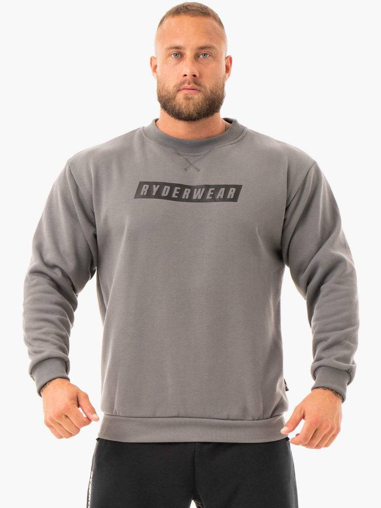 Graphite Ryderwear Men Sweaters Force Pullover Men\'s Sweaters | AU1320VD