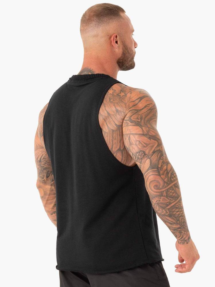 Graphite Ryderwear Men Tanks Duty Fleece Tank Men's Tanks | AU1084XF