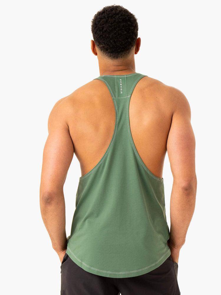 Green Ryderwear Men Gym Stringers Vital Stringer T-Back Men's Gym Stringers | AU1545FM