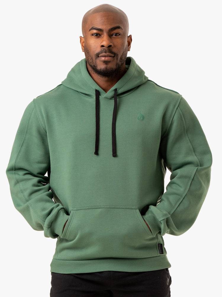 Green Ryderwear Men Hoodie Force Pullover Men's Hoodie | AU1461IS