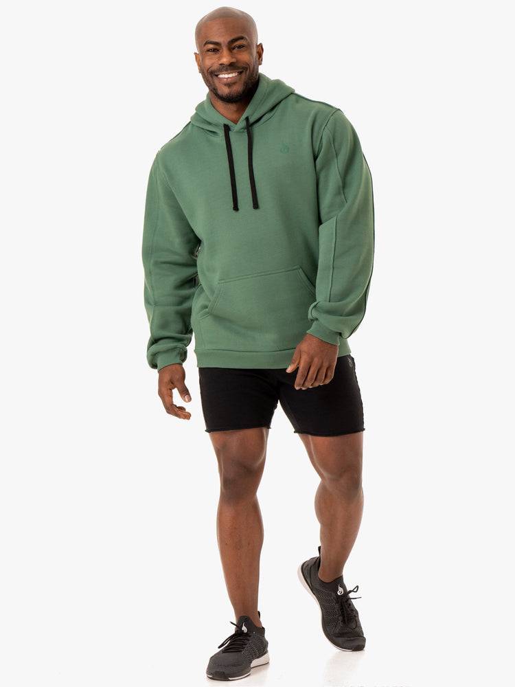 Green Ryderwear Men Hoodie Force Pullover Men's Hoodie | AU1461IS