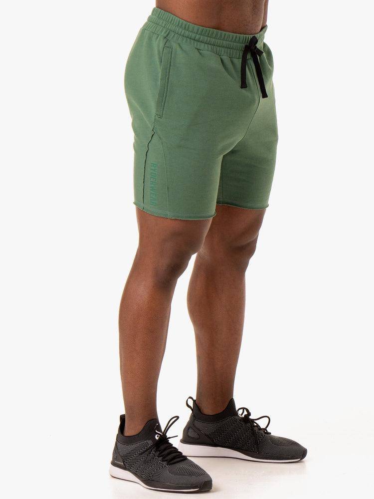 Green Ryderwear Men Shorts Force Track Men's Shorts | AU1372VD