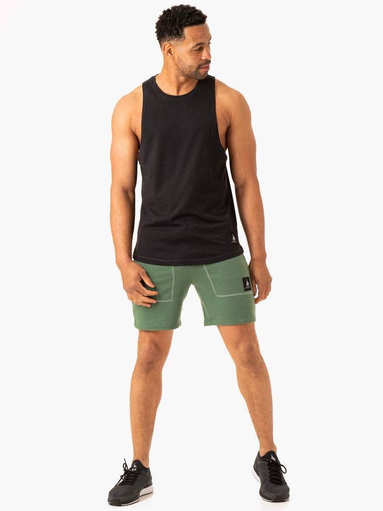 Green Ryderwear Men Shorts Vital Track Men's Shorts | AU1420LH