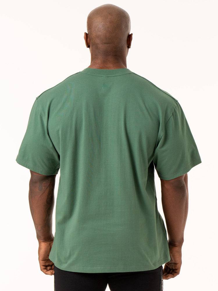 Green Ryderwear Men T Shirts Force Oversized Men's T Shirts | AU1229PQ