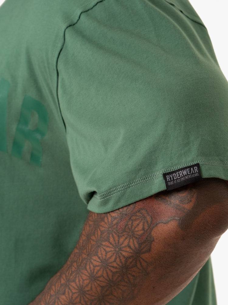 Green Ryderwear Men T Shirts Force Oversized Men's T Shirts | AU1229PQ