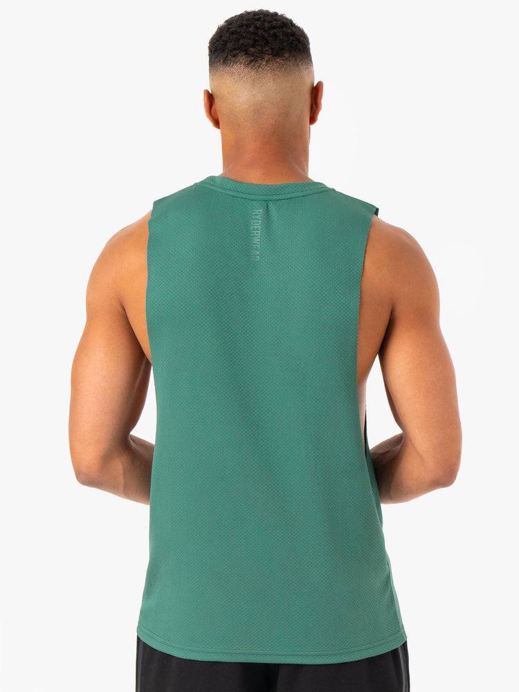 Green Ryderwear Men Tanks Enhance Baller Tank Men's Tanks | AU1086VD