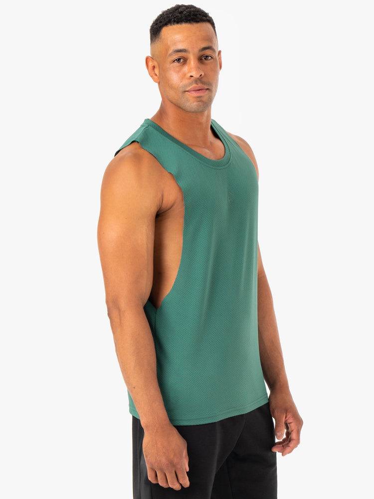 Green Ryderwear Men Tanks Enhance Baller Tank Men's Tanks | AU1086VD