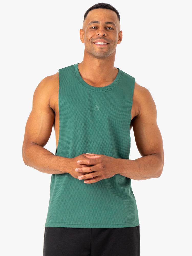 Green Ryderwear Men Tanks Enhance Baller Tank Men\'s Tanks | AU1086VD