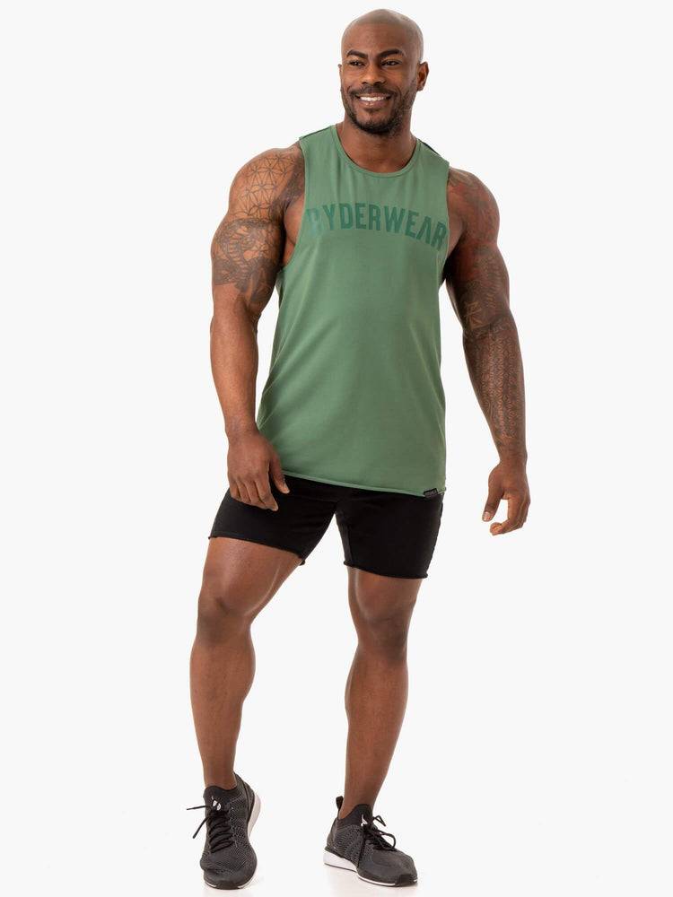 Green Ryderwear Men Tanks Force Baller Tank Men's Tanks | AU1108LH