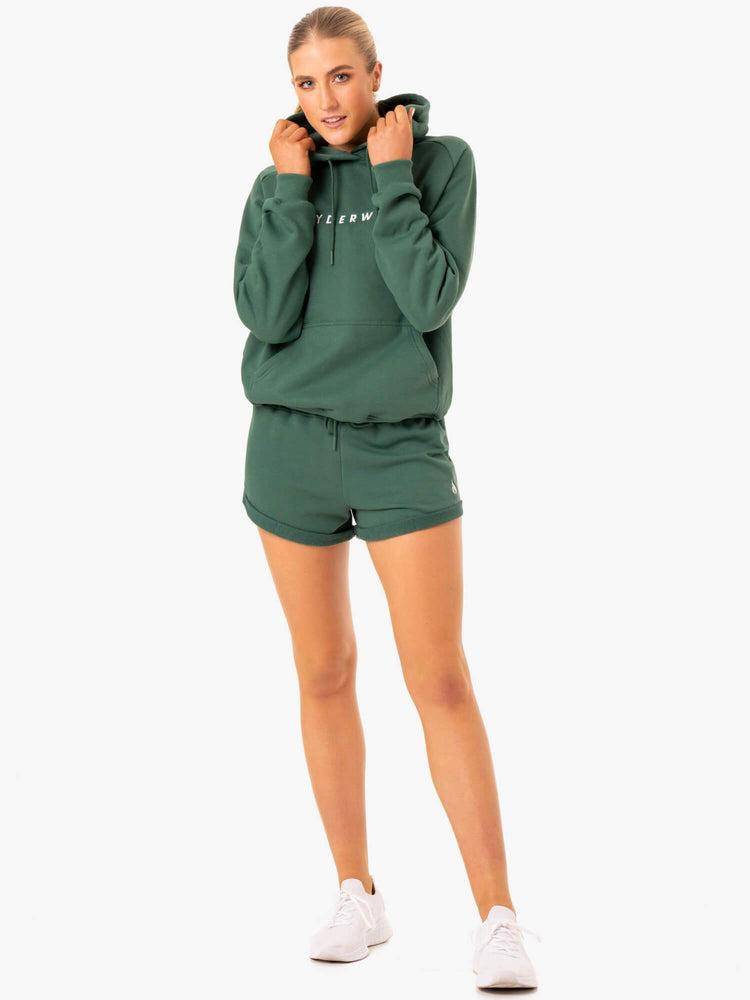 Green Ryderwear Women Hoodie Off Duty Fleece Women's Hoodie | AU1657CE