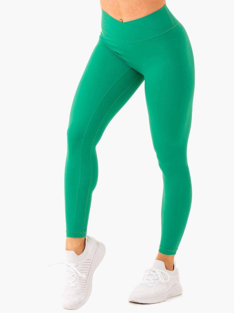 Green Ryderwear Women Leggings NKD Cross Over Women's Leggings | AU1801PQ