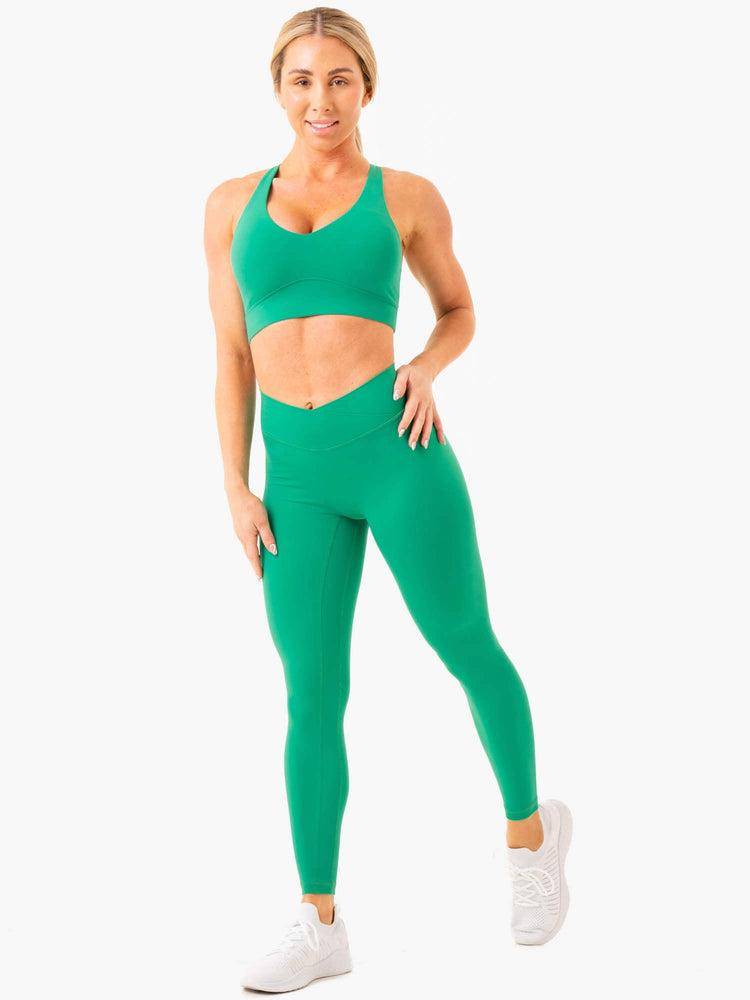 Green Ryderwear Women Leggings NKD Cross Over Women's Leggings | AU1801PQ