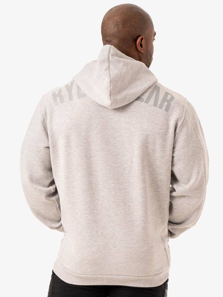 Grey Marl Ryderwear Men Hoodie Force Pullover Men's Hoodie | AU1464AP