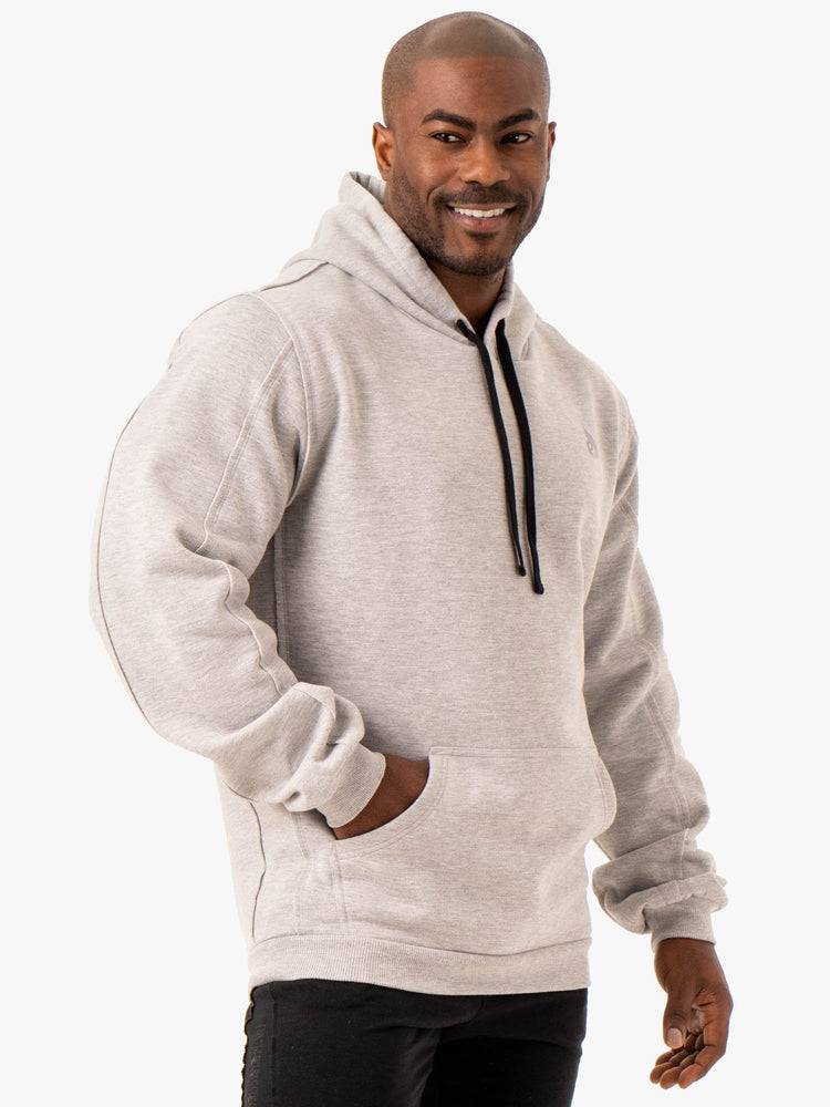 Grey Marl Ryderwear Men Hoodie Force Pullover Men's Hoodie | AU1464AP