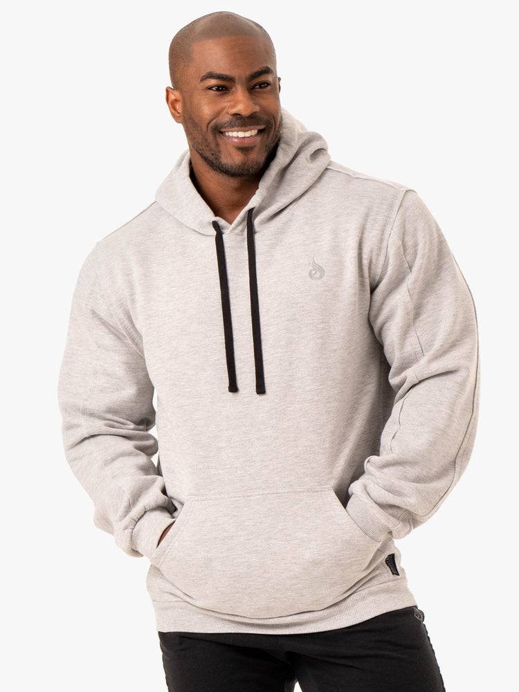 Grey Marl Ryderwear Men Hoodie Force Pullover Men\'s Hoodie | AU1464AP