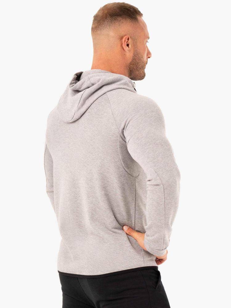 Grey Marl Ryderwear Men Jackets Athletic Zip Up Jacket Men's Jackets | AU1421ZG