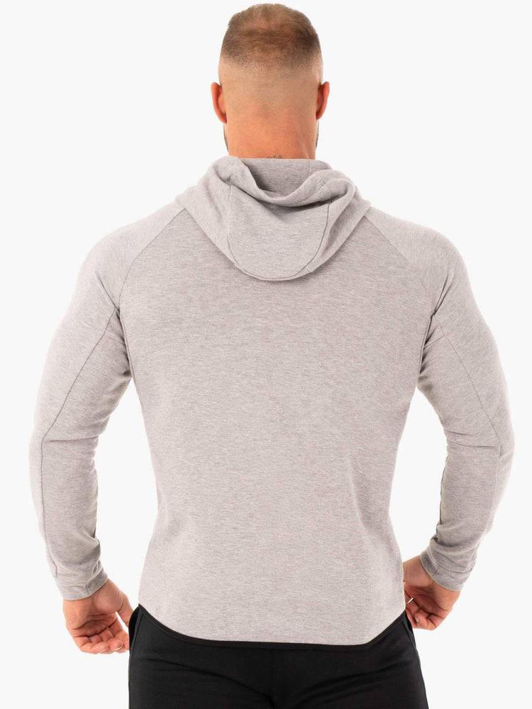 Grey Marl Ryderwear Men Jackets Athletic Zip Up Hoodie Men's Jackets | AU1424VD