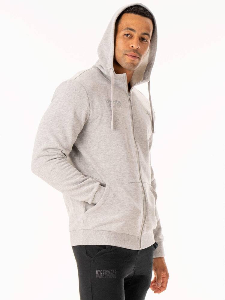 Grey Marl Ryderwear Men Jackets Limitless Zip Up Men's Jackets | AU1438AP