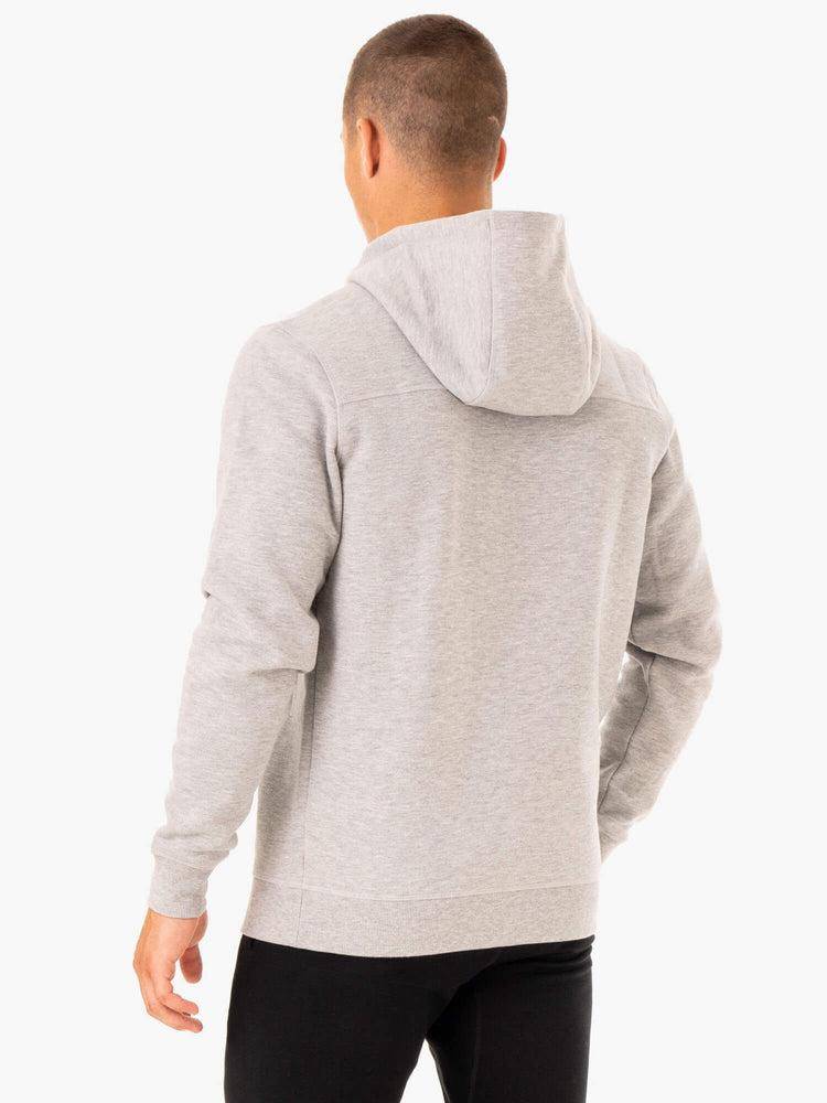 Grey Marl Ryderwear Men Jackets Recharge Zip Up Hoodie Men's Jackets | AU1446LH