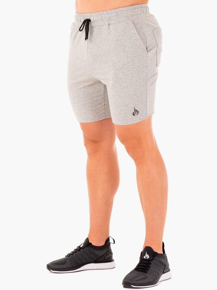 Grey Marl Ryderwear Men Shorts Base Gym Men's Shorts | AU1351WY