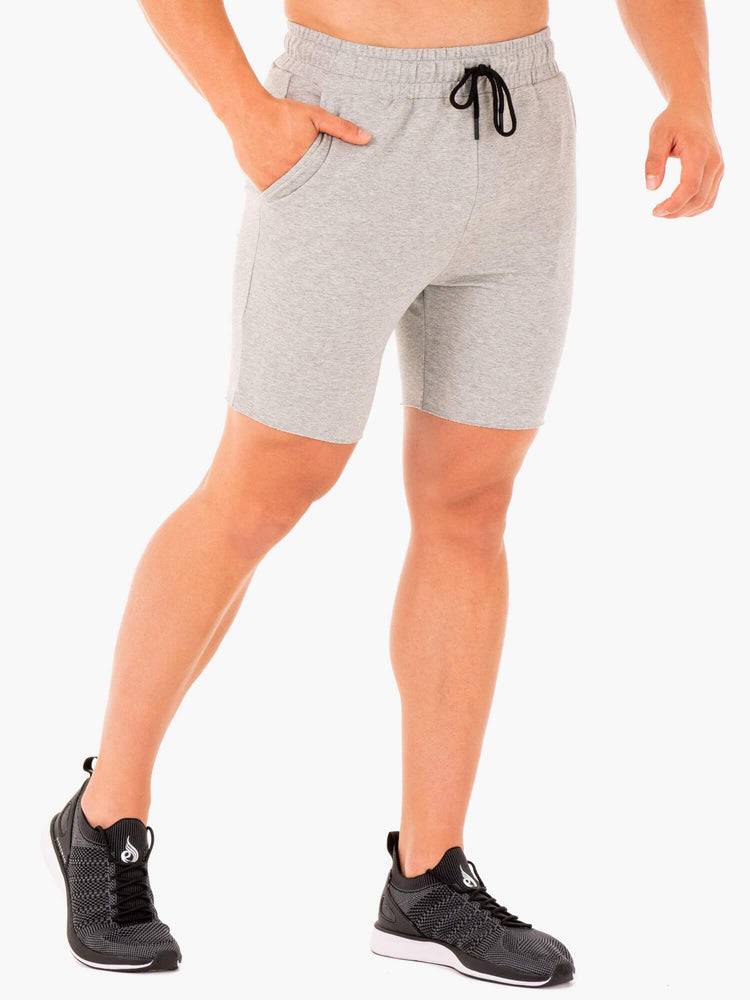 Grey Marl Ryderwear Men Shorts Base Gym Men's Shorts | AU1351WY