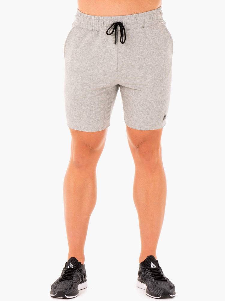 Grey Marl Ryderwear Men Shorts Base Gym Men\'s Shorts | AU1351WY