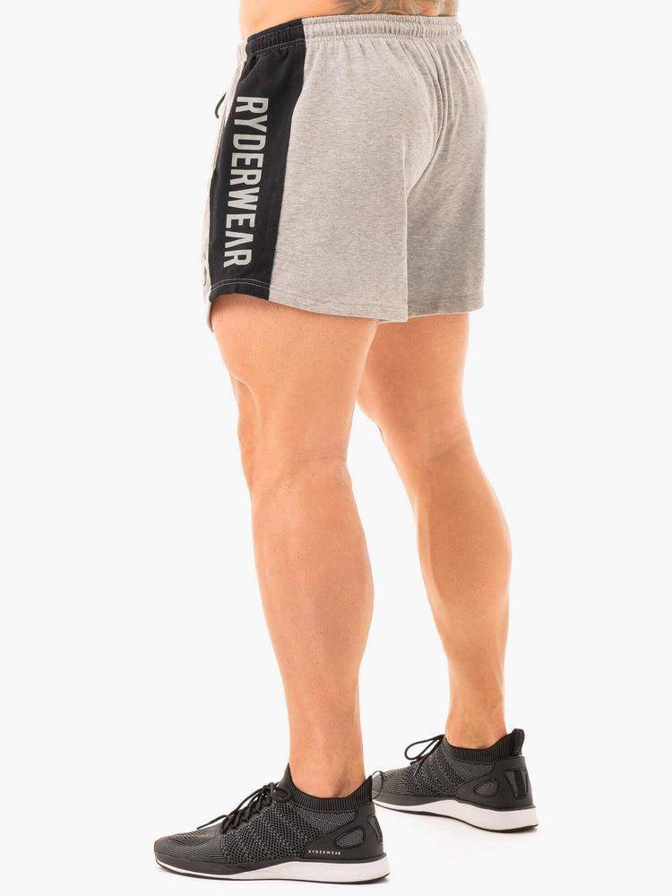 Grey Marl Ryderwear Men Shorts Fleece Arnie Men's Shorts | AU1367KI