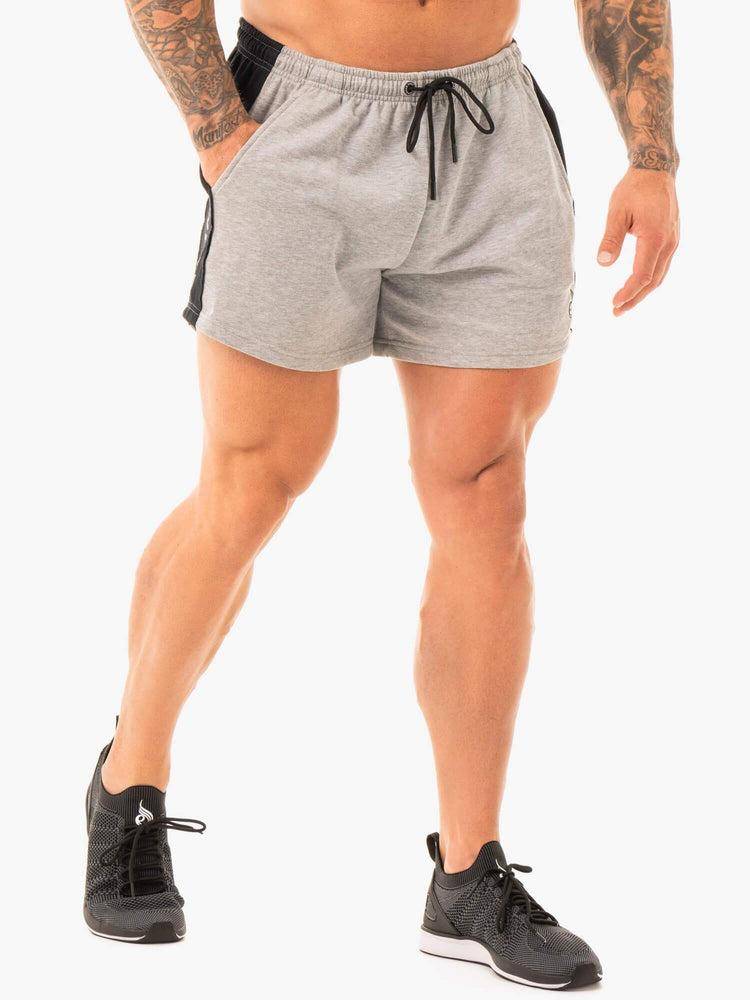 Grey Marl Ryderwear Men Shorts Fleece Arnie Men's Shorts | AU1367KI