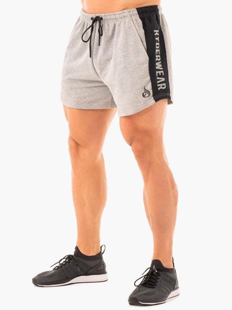 Grey Marl Ryderwear Men Shorts Fleece Arnie Men\'s Shorts | AU1367KI