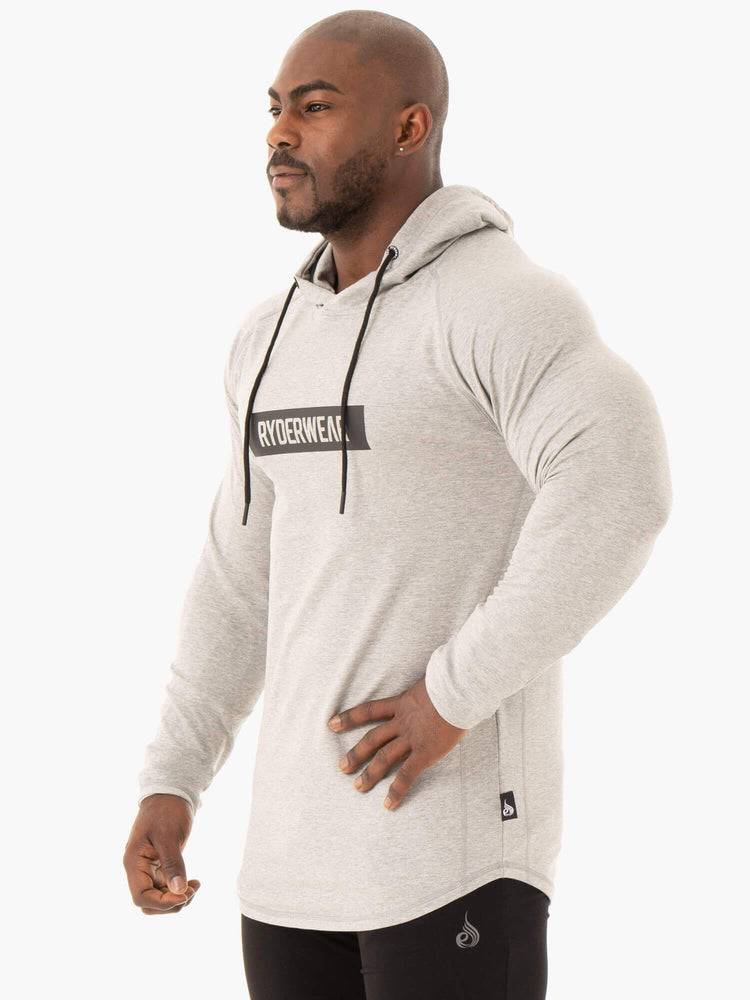 Grey Marl Ryderwear Men Sweaters Base Pullover Jumper Men's Sweaters | AU1305IS