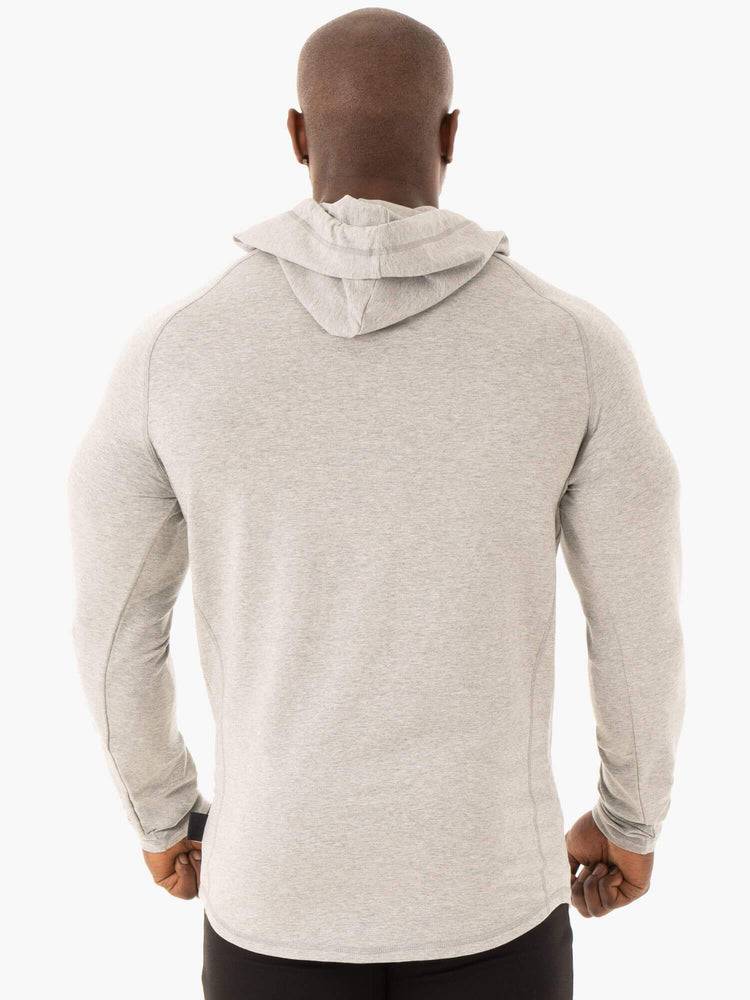 Grey Marl Ryderwear Men Sweaters Base Pullover Jumper Men's Sweaters | AU1305IS