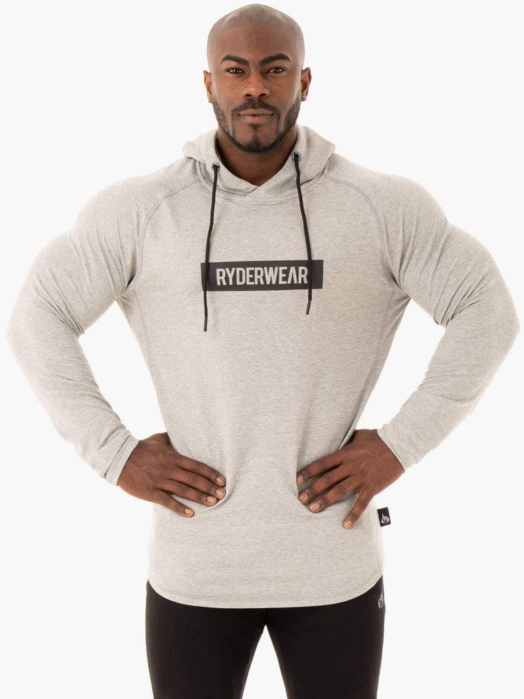 Grey Marl Ryderwear Men Sweaters Base Pullover Jumper Men\'s Sweaters | AU1305IS