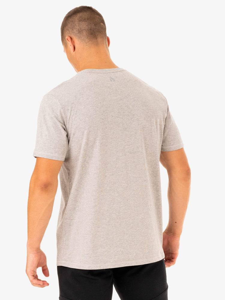 Grey Marl Ryderwear Men T Shirts Limitless Men's T Shirts | AU1259FM