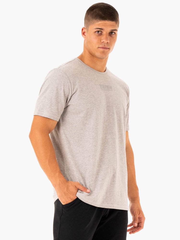 Grey Marl Ryderwear Men T Shirts Limitless Men's T Shirts | AU1259FM