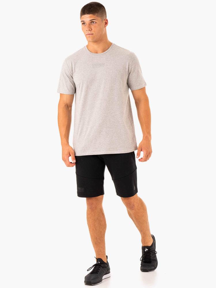 Grey Marl Ryderwear Men T Shirts Limitless Men's T Shirts | AU1259FM