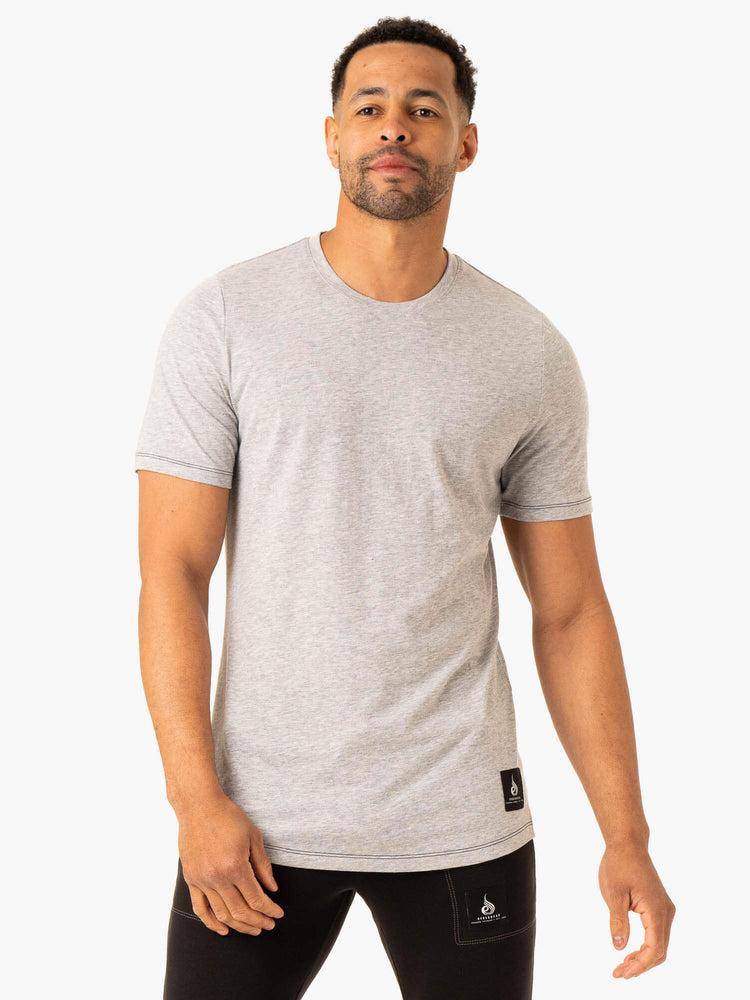 Grey Marl Ryderwear Men T Shirts Vital Men's T Shirts | AU1303YU