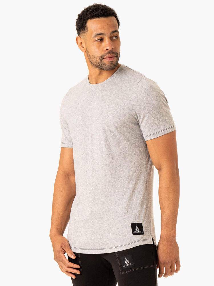 Grey Marl Ryderwear Men T Shirts Vital Men\'s T Shirts | AU1303YU