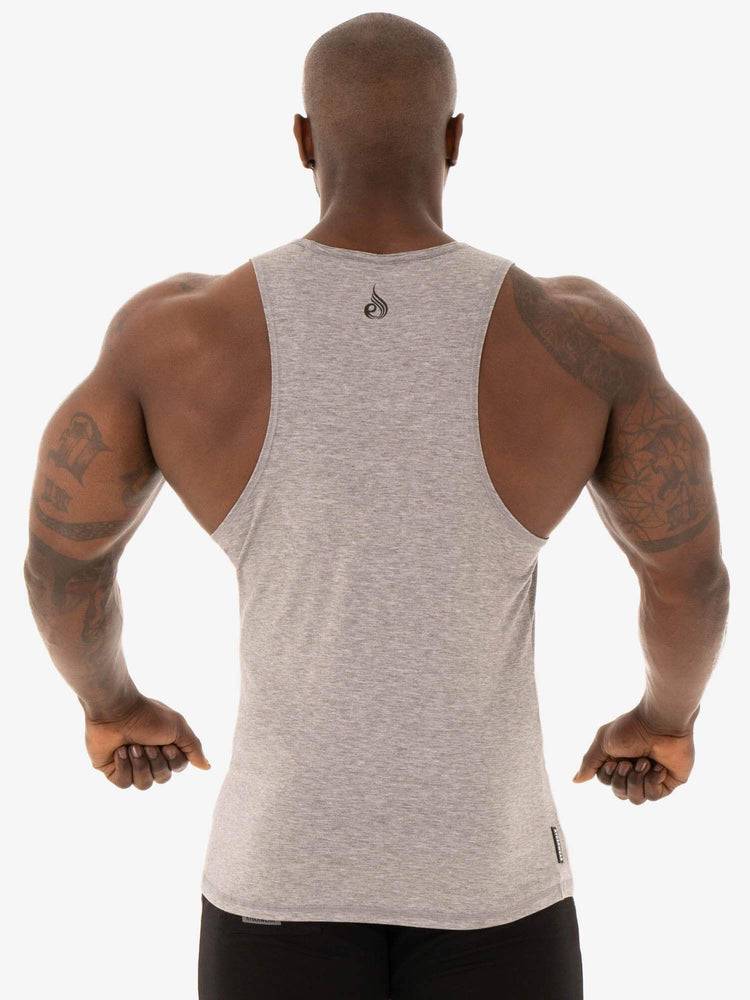 Grey Marl Ryderwear Men Tanks Focus Baller Tank Men's Tanks | AU1103FM