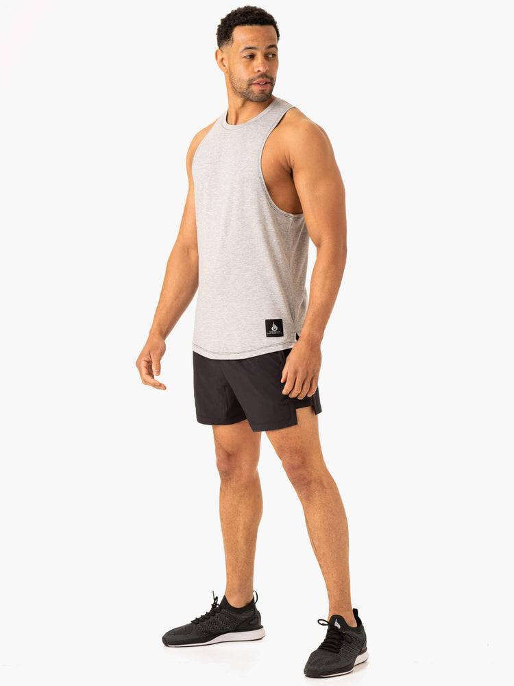 Grey Marl Ryderwear Men Tanks Vital Baller Tank Men's Tanks | AU1182GL