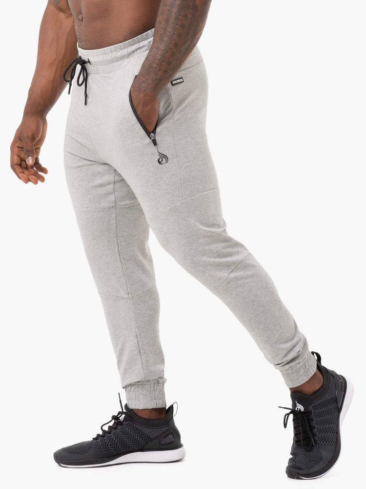 Grey Marl Ryderwear Men Track Pants Energys Men's Track Pants | AU1010NB