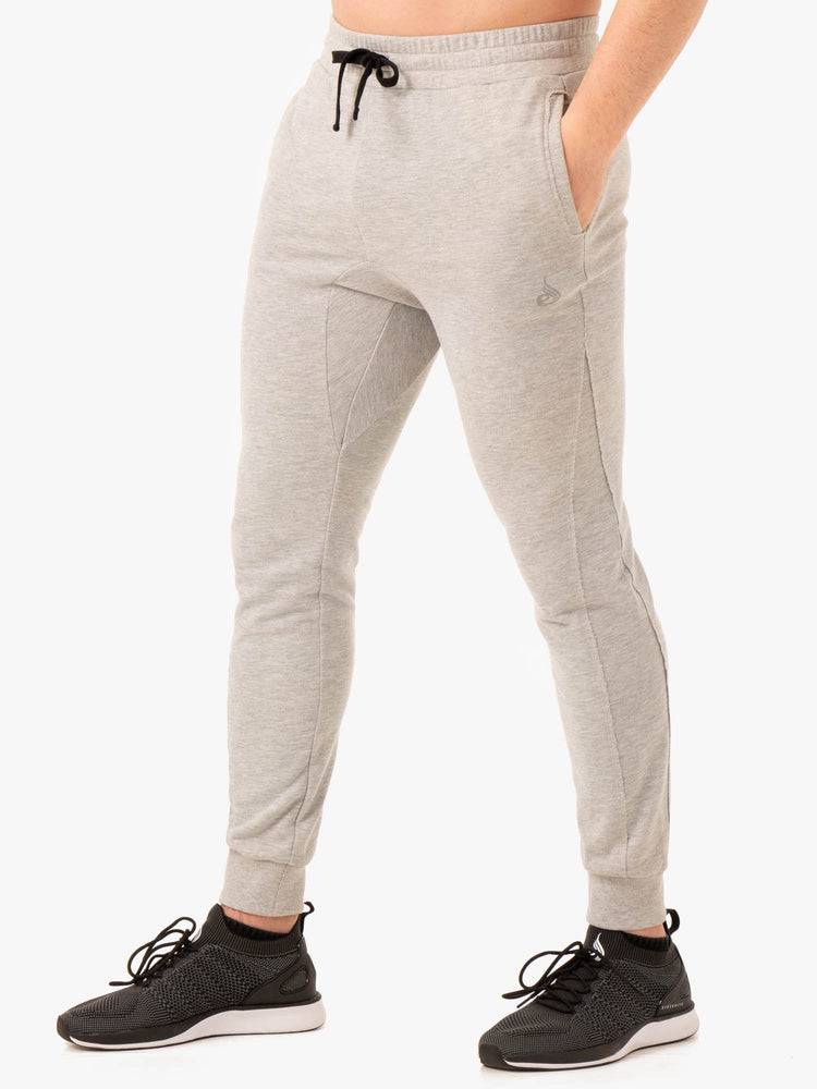 Grey Marl Ryderwear Men Track Pants Force Men's Track Pants | AU1016TV